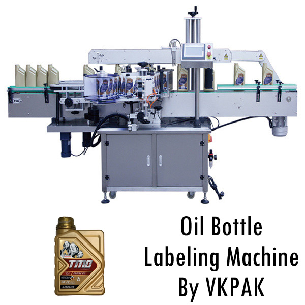 Machine à étiquettes de bouteilles d'huile